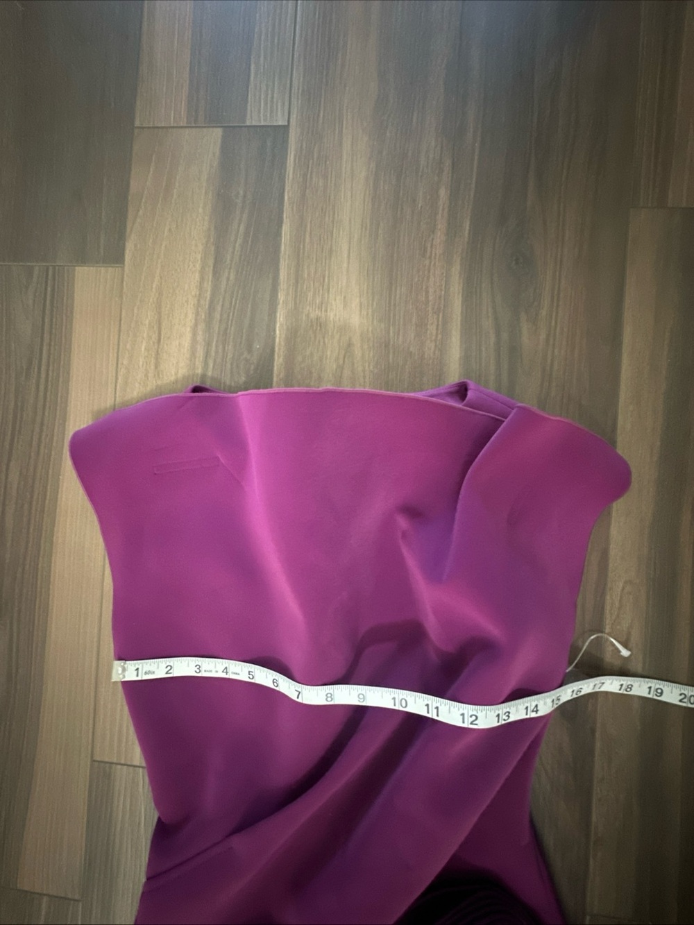 ACLER Wigbeth Pleated Organza Overlay Dress Deep Ruby Purple size - 4 - Picture 7 of 7